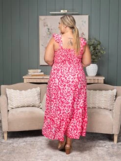 Leopard Ruffle Straps Smocked High Waist Maxi Dress | S - XL -Discount Divas Shop be58fe67c9abda8ed296ed3a351c41b3