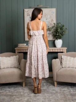 Lined Floral Print Tiered MidiDress W/ Smocked Bodice | S-L -Discount Divas Shop be785f9a54b42f5005c15316ccb381d7