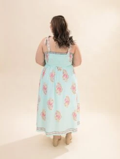 Printed Smocked Bodice Tie Strap Midi Dress | S - 3XL 9 Printed Smocked Bodice Tie Strap Midi Dress | S - 3XL -Discount Divas Shop bea0cccb18bb98581abf5f1f9e31ddb1