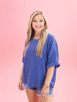 Raised Rib Cuff Sleeve Top By DD Design | S-3XL -Discount Divas Shop bfe8baa9cc54275c601676a35abb160c