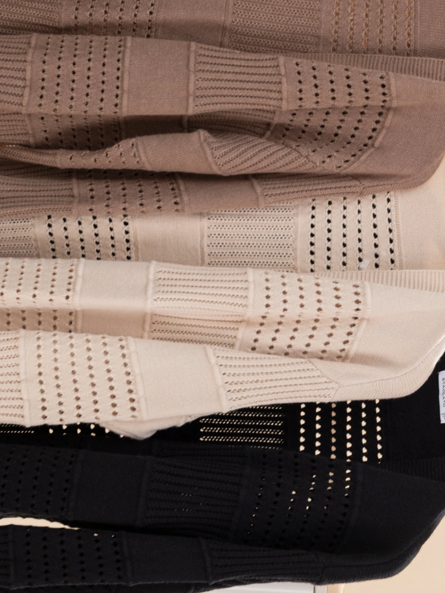 STACCATO Open Front Pointelle Sweater Cardigan | S-XL 8 STACCATO Open Front Pointelle Sweater Cardigan | S-XL - Image 8