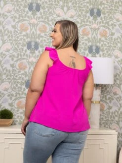 Airflow Ruffle Strap Gathered Neckline Top | S - L -Discount Divas Shop c19946d8c9f2a6c18393f45f56eb9cab