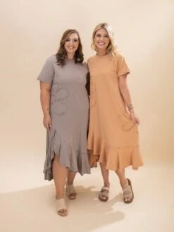 Daisy Patch Detailing Washed Maxi Dress | S-L