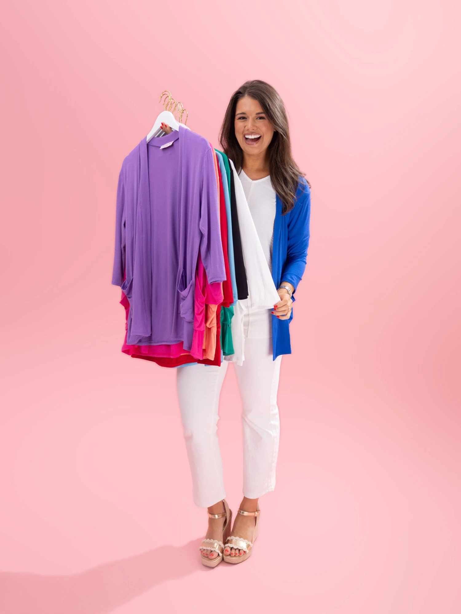 Front Pocket 3/4 Sleeve Cardigan By DD Design | S-3XL 3 Front Pocket 3/4 Sleeve Cardigan By DD Design | S-3XL - Image 3