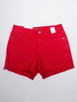 Judy Blue Starburst Mid Rise Fray Hem Shorts | S-3XL