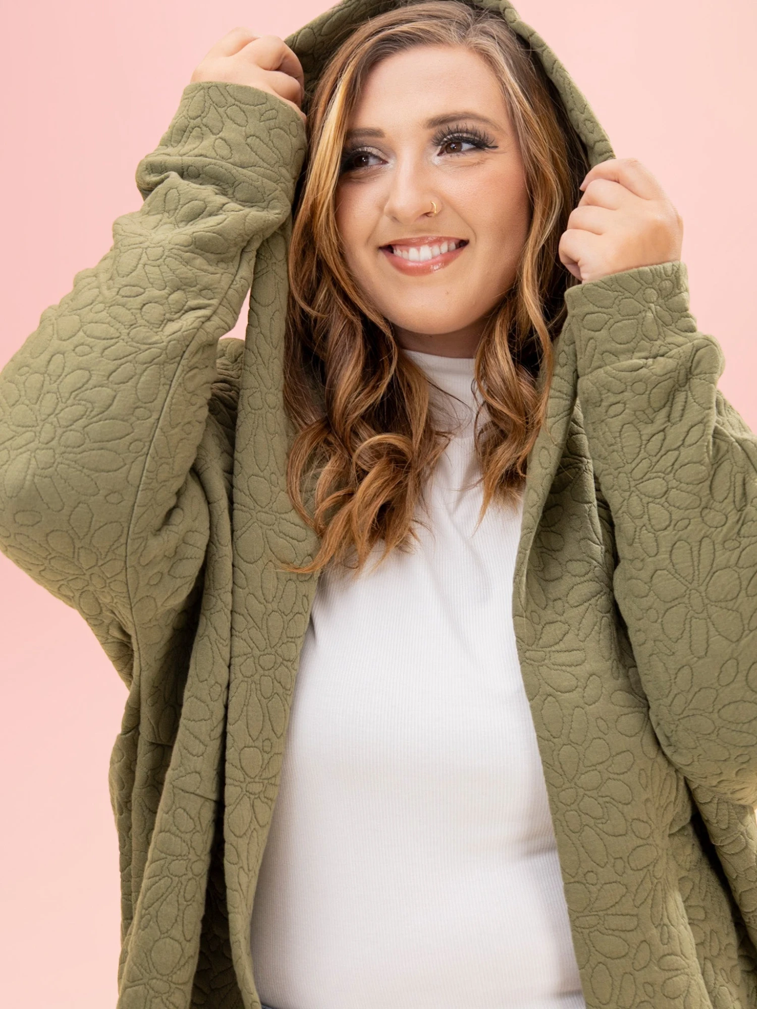 Floral Quilted Cardigan By DD Design | S/M-2XL/3XL 11 Floral Quilted Cardigan By DD Design | S/M-2XL/3XL - Image 11