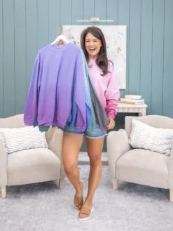 Dip Dye Ribbed Pullover By DD Design | S - 2XL -Discount Divas Shop c46b5e3544b2bd7d21f70edcf0bf1226