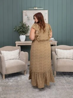 Frilled Sleeves Maxi Dress | S-3X -Discount Divas Shop c5c1a11510f32d7bccfea38296b07be1