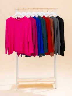 High- Low Step Hem Knit Top | S-3X