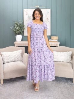 Floral Print Tiered Maxi Dress | S-XL -Discount Divas Shop c6e57153afe29e8c61daf164ca0011df