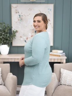 Yummi Rib 3/4 Sleeve Top By DD Design | S - 3X -Discount Divas Shop c8b3a3e3b7bb83589ea8af43b3e8244e