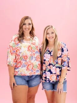 Floral Print V Neck Short Sleeve Top By DD Design | S-3XL Hero 17 Floral Print V Neck Short Sleeve Top By DD Design | S-3XL Hero -Discount Divas Shop c99df860076d9da8c39be713f23c60e9