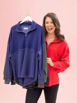 Quarter Zip Pullover By DD Design | S - 2XL -Discount Divas Shop c9bb42195be52e31ca9de30436d591cf