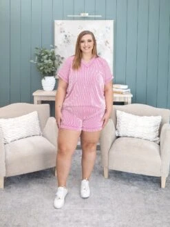 Raised Rib Short Sleeve Top | S - 3X Pair W/ Sku60517 -Discount Divas Shop c9c62fc504eae2cbd9b92f86d80844fe