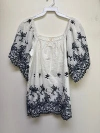 Short Sleeve Embroidered Top | S - L Sew In Love