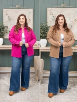 Relaxed Fit Long Sleeve Shacket | S-L