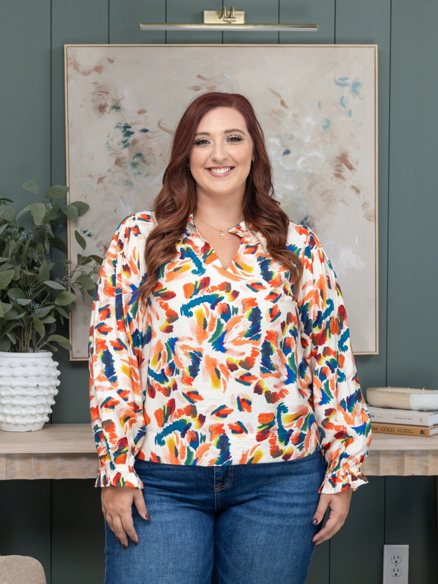 Printed Long Poet Sleeves Top | S - XL 1 Printed Long Poet Sleeves Top | S - XL