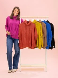 HacciDrawstring Funnel NeckPullover By DD Design | S - 3XL