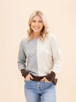 Color Block Front Seam Long Sleeve Knit Sweater | S-L 11 Color Block Front Seam Long Sleeve Knit Sweater | S-L -Discount Divas Shop cd788eeece06f079252df2ee24081353