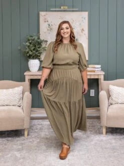 Solid Woven Tiered Maxi Dress | S-3XL -Discount Divas Shop ce608467c8f0a64ec43bb24f24b9fba5