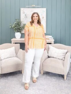 Abstract Print Drop Shoulder V Neck Top | S-3XL -Discount Divas Shop ce875353c5ae389bd1b412b122ea7019