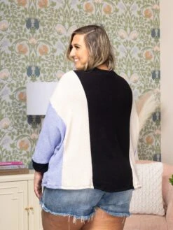 Colorblock Sweater | S - 3X -Discount Divas Shop cee2e21078d22ee76dd9164da675e8c7