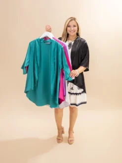 Silky Satin Cardigan By DD Design | S - 3X -Discount Divas Shop cee88c3516a6d81f8ab06531d7143e18