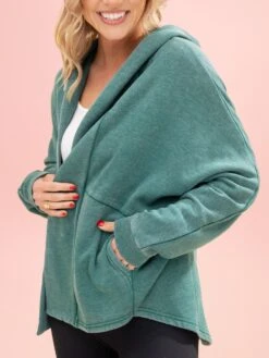 Lived In Long Sleeve Hooded Cardigan By DD Design | S/M-2XL/3XL -Discount Divas Shop cf5d8e904351e004f5b77f184523d481