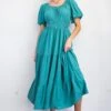 Bubble Sleeve Linen Maxi Dress | S - L Easel