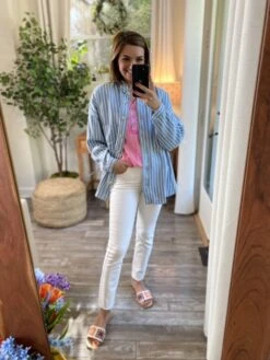 Striped Shacket | S - L Coastal