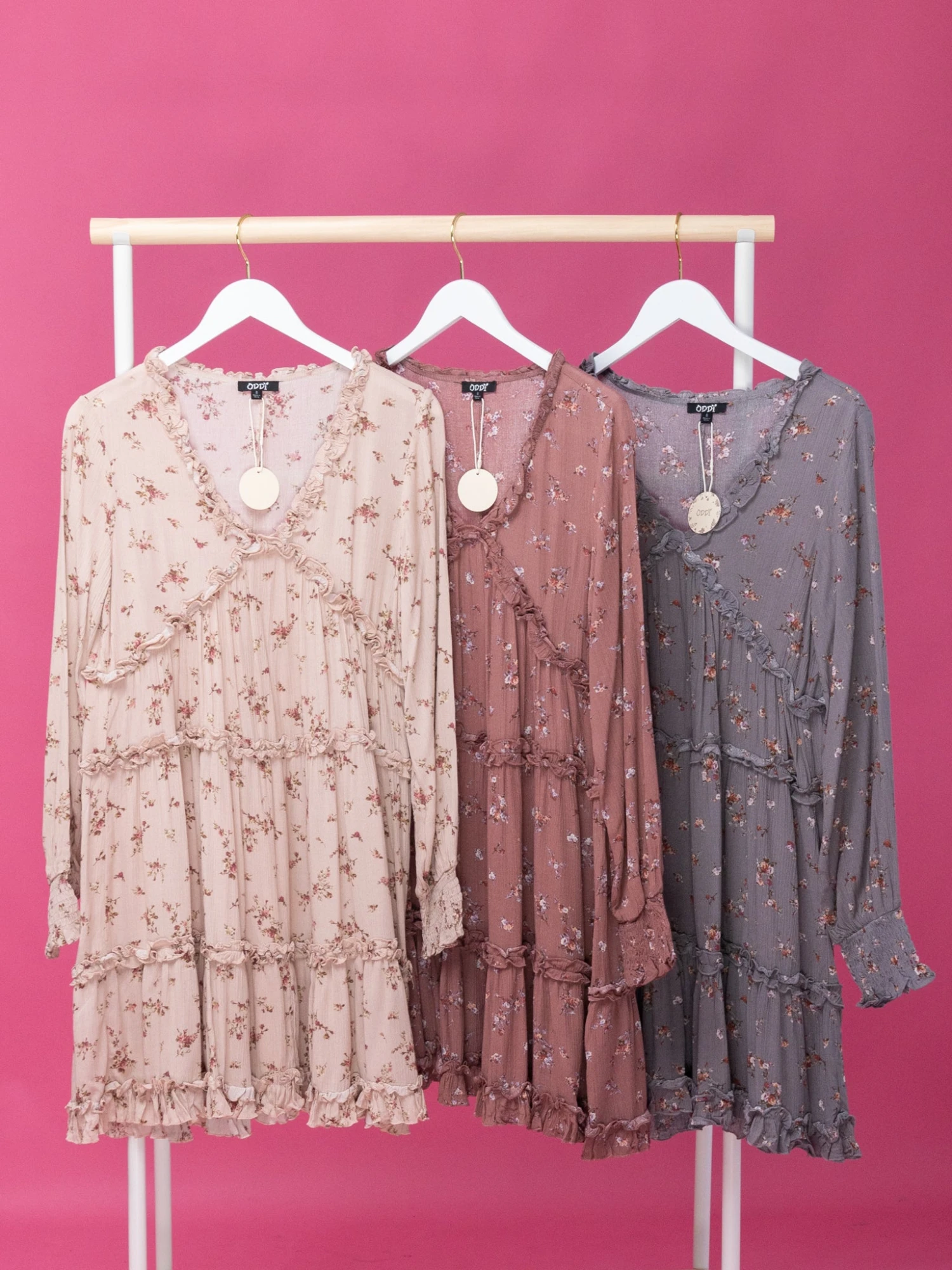 Floral Print Ruffle Trimmed Tiered Dress | S-3XL 1 Floral Print Ruffle Trimmed Tiered Dress | S-3XL