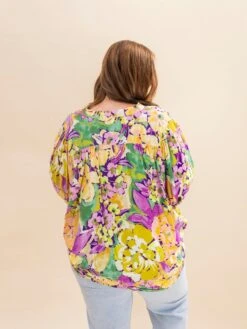 Floral Print Oversized Blouse With Stand Collar | S-3XL 7 Floral Print Oversized Blouse With Stand Collar | S-3XL -Discount Divas Shop d00af62564e46fc9a55679a96a142a10