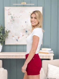 Judy Blue High Waist Tummy Control Heart Shaped Pocket Trouser Short | S-3XL -Discount Divas Shop d14b7a7775d7e95417eb061c39df7516