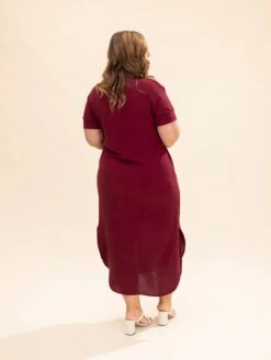 Airflow V Neck Placket W/ Front Pleat Maxi Dress W/ Pockets | S-3X -Discount Divas Shop d1a74a19f5ca4606f89f59bbea830e9a