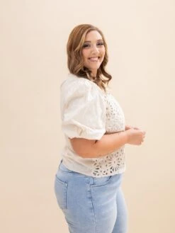 Sequin Crochet Bodice Woven Blouse | S-XL 9 Sequin Crochet Bodice Woven Blouse | S-XL -Discount Divas Shop d1bde3c59f8a89414ee679410537b79e