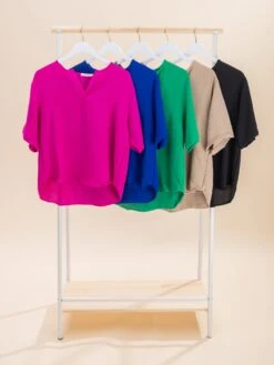 AirflowSplit V Neck Top | S-3XL Pair W/ Sku62497