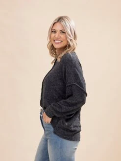 Zenana Luxe Hacci Oversized Exposed Seam Drop Shoulder Sweater | S/M - 3X -Discount Divas Shop d2b8bda474ec4aec45f45916710a57e5