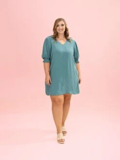 Smocked Sleeves V Neck Airflow Dress By DD Design | S-3XL 34 Smocked Sleeves V Neck Airflow Dress By DD Design | S-3XL -Discount Divas Shop d32474848e97059d0db3100f0728fca6