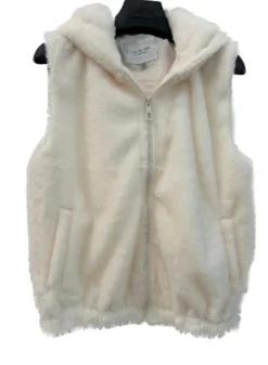 PRE-ORDER Faux Fur Hoodie Vest With Taffeta Lining | S - XL Snobbish