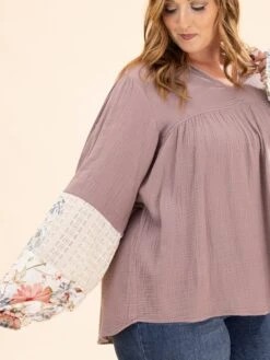 Gauze Patch Detailing Washed Cotton Gauze Tunic | S-L -Discount Divas Shop d362012fe96019434728c9d35fec6007