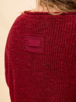 Zenana Front Slit Patch Folded Sleeve Pullover Sweater | S/M-L/XL -Discount Divas Shop d3b2b11ace1e054def9c7cd7e6e86b1c