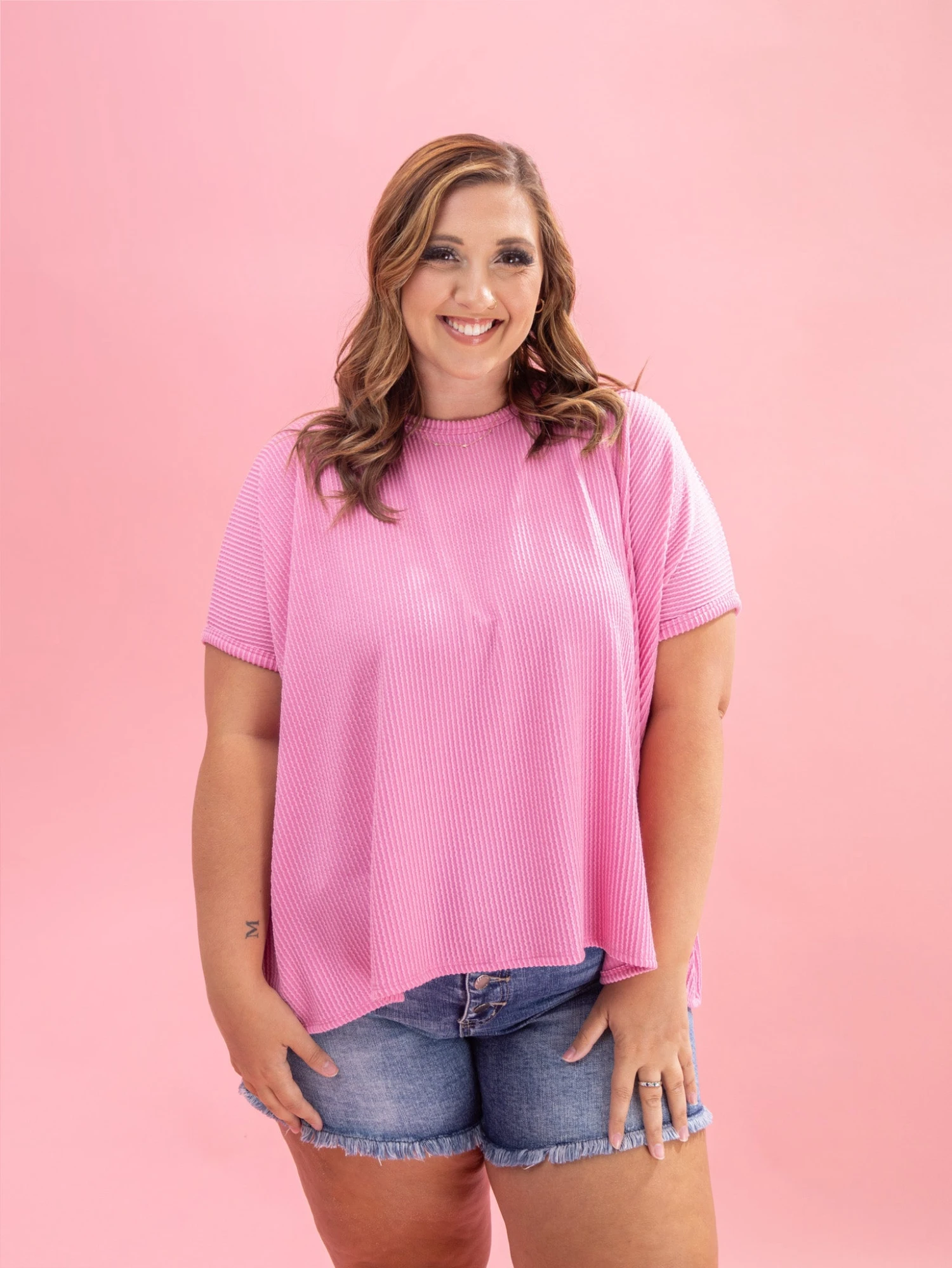 Raised Rib Short Sleeve Top By DD Design | S/M-2X/3X 11 Raised Rib Short Sleeve Top By DD Design | S/M-2X/3X - Image 11