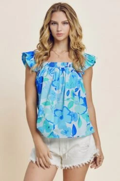 Floral Print Woven Baby Doll Blouse | S-3XL Oddi