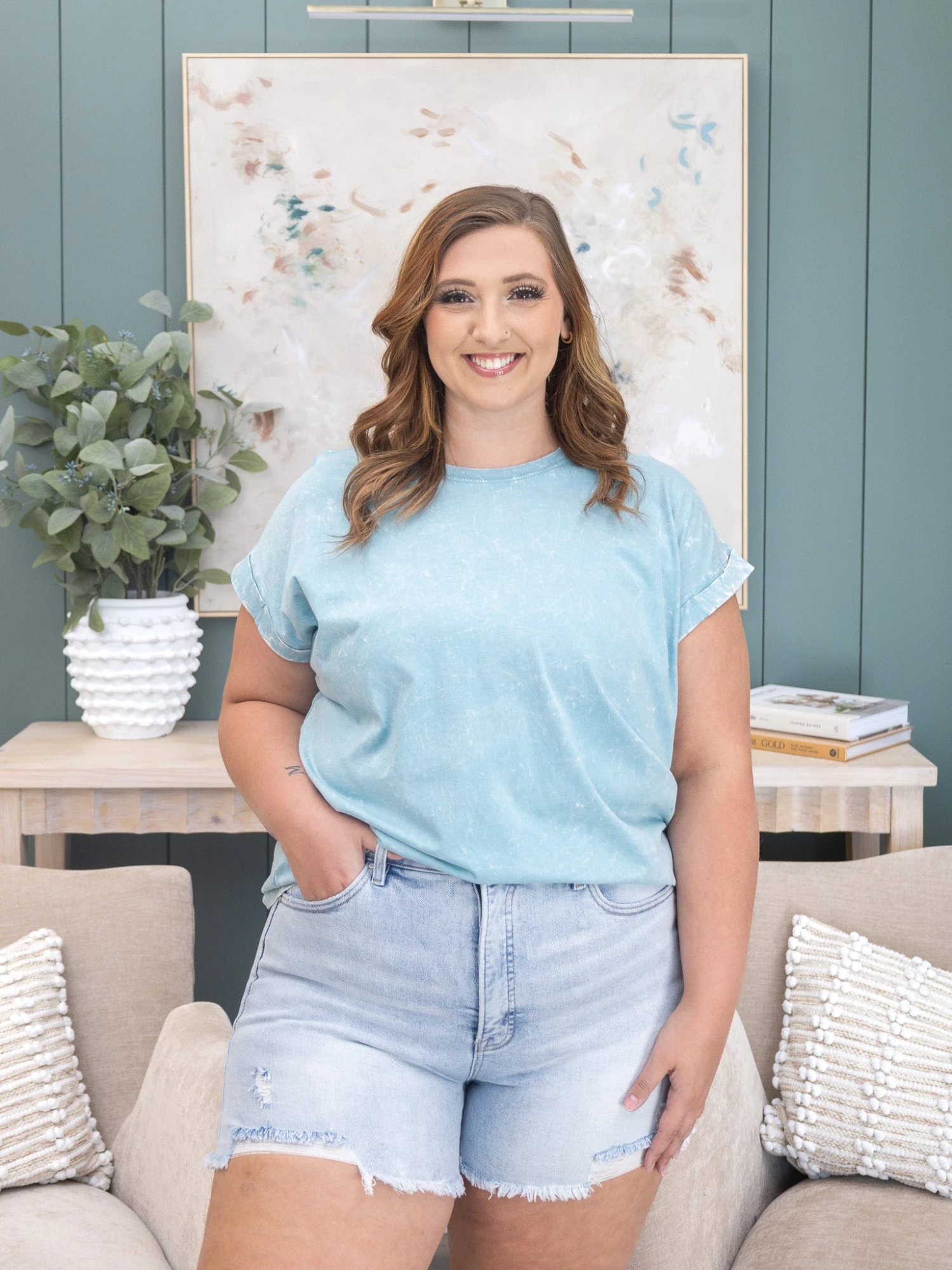 Risen High Rise Distressed Shorts | S-XL 5 Risen High Rise Distressed Shorts | S-XL - Image 5