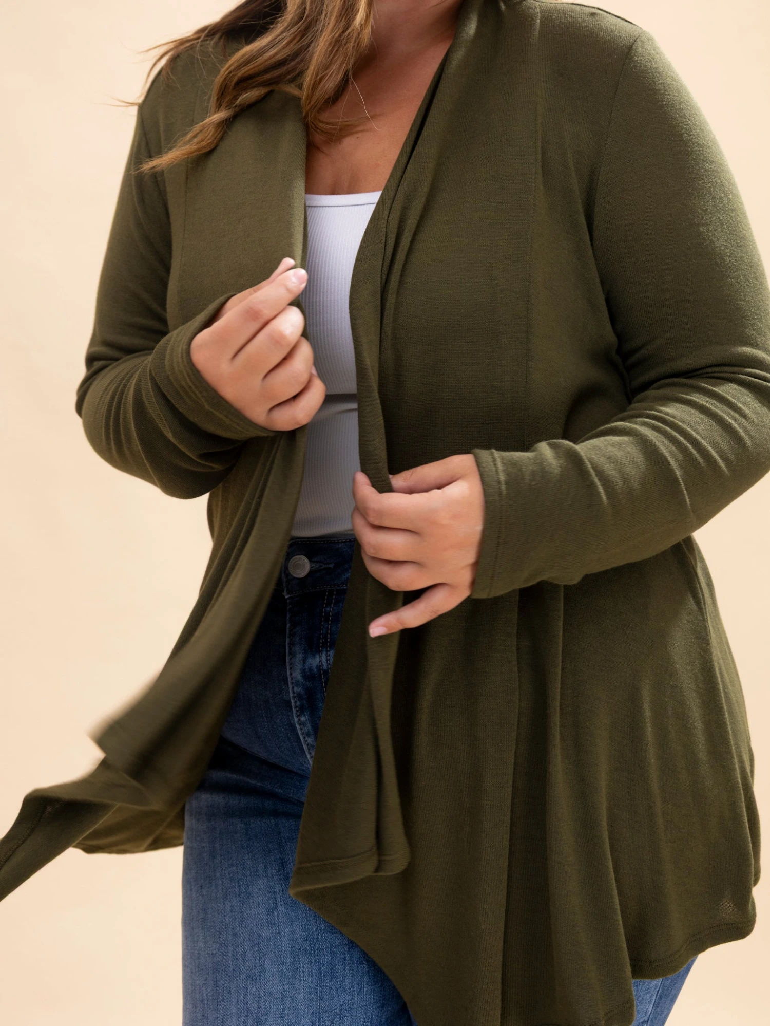 Andree Open Front Long Sleeve Cardigan | S-3X 6 Andree Open Front Long Sleeve Cardigan | S-3X - Image 6