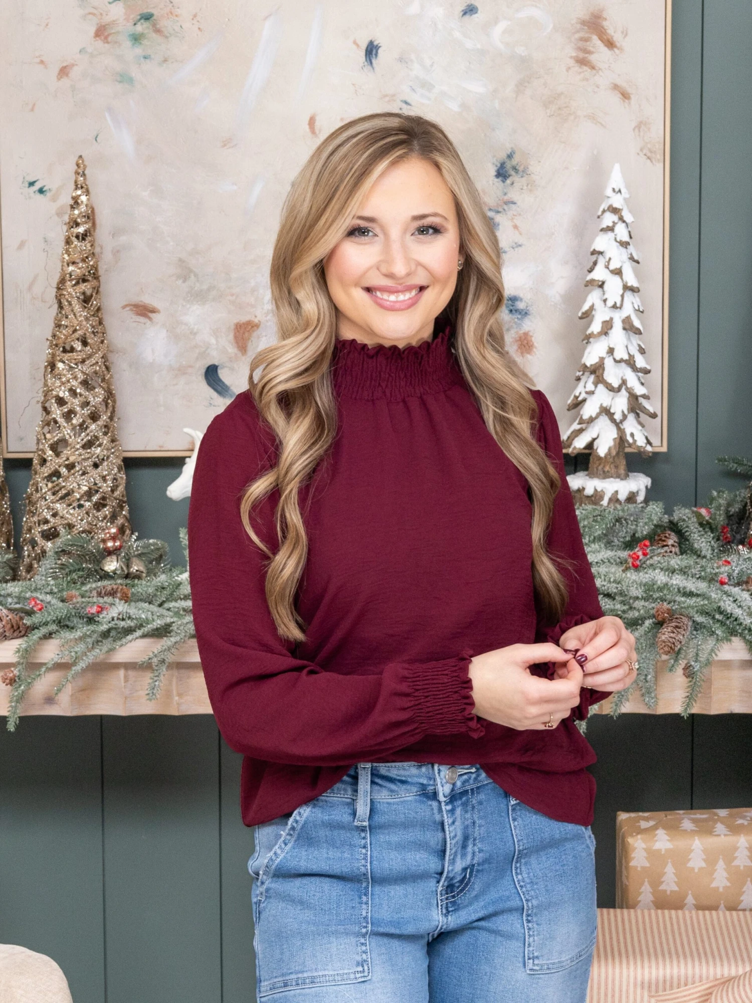 Airflow Smocked Detail Long Sleeve Top | S - L 7 Airflow Smocked Detail Long Sleeve Top | S - L - Image 7