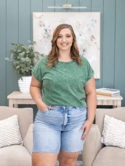 Risen Tummy Control High Rise Mid Length Raw Cut Hem Shorts | S-3X -Discount Divas Shop d62eb823cbae753da18589587e6fa041