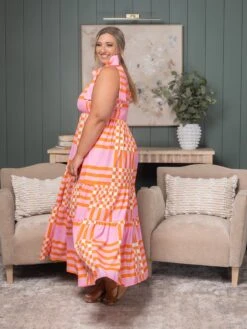 Boho Gingham Tied Strap Smocked Maxi Dress | S - XL -Discount Divas Shop d6435c827fe41a883f519c05e244b4e3