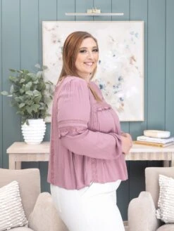 Loose Fit Ruffled Blouse Top | S-L -Discount Divas Shop d675e093782bf8b3f4bfe20e64f07e32