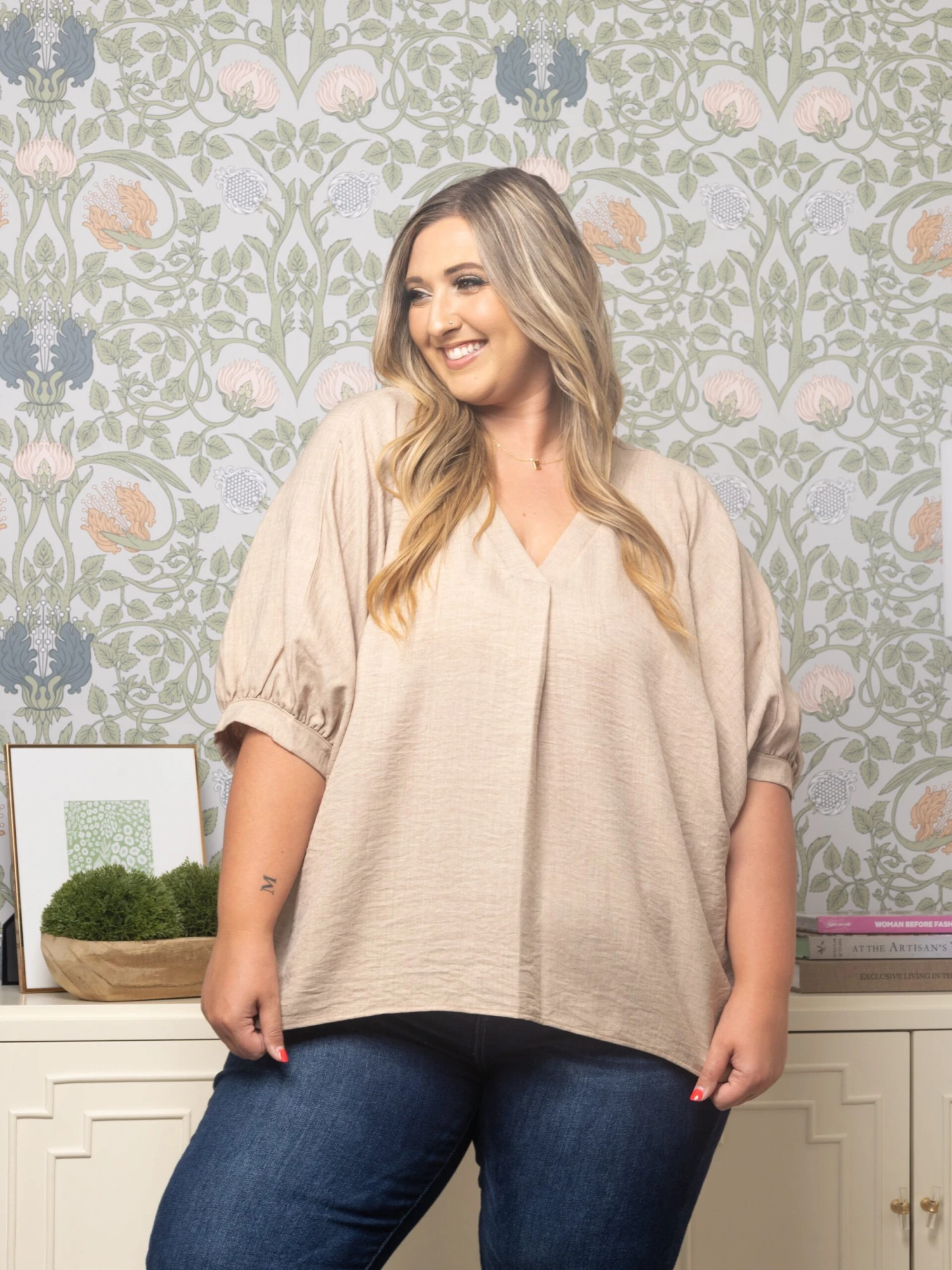 V-Neck Short Sleeve Top | S - 3XL Set W/ Sku52573 5 V-Neck Short Sleeve Top | S - 3XL Set W/ Sku52573 - Image 5